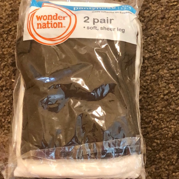 wonder nation Other - Brown and white pantyhose kids size 12-16